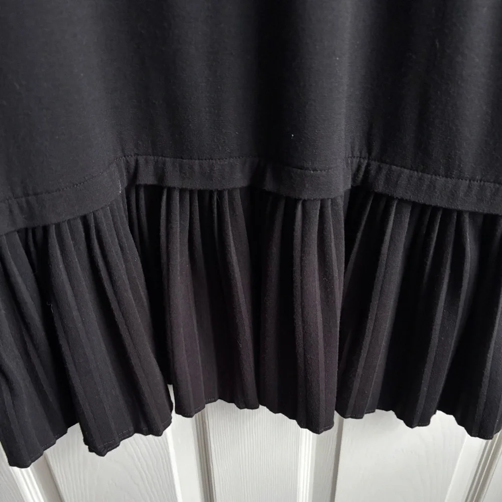 JJill Black Tunic Top with Ruffle Hem - Picture 4 of 4